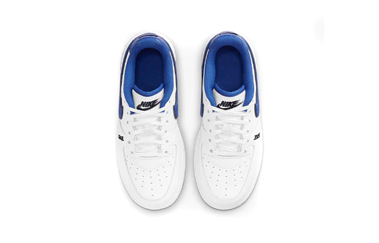 נעלי נייק-Nike Air Force 1 Low White Old Royal – תמונה 3