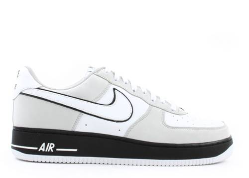 נעלי נייק-Nike Air Force 1 LV8 GS White Wolf Grey Black – תמונה 2
