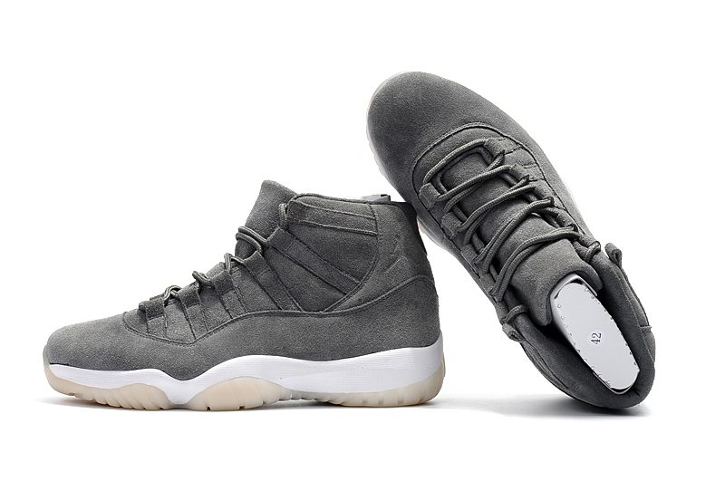 NIKE Air Jordan 11 Retro Premium 'Grey Suede' – תמונה 3