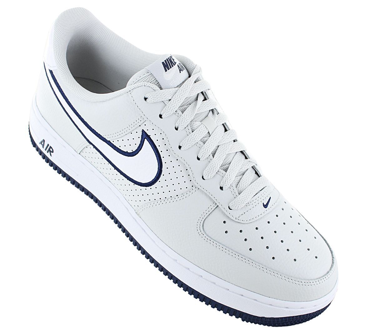 נעלי נייק-Nike air force 1 low 07 Men's Sneaker Leather Gray – תמונה 3