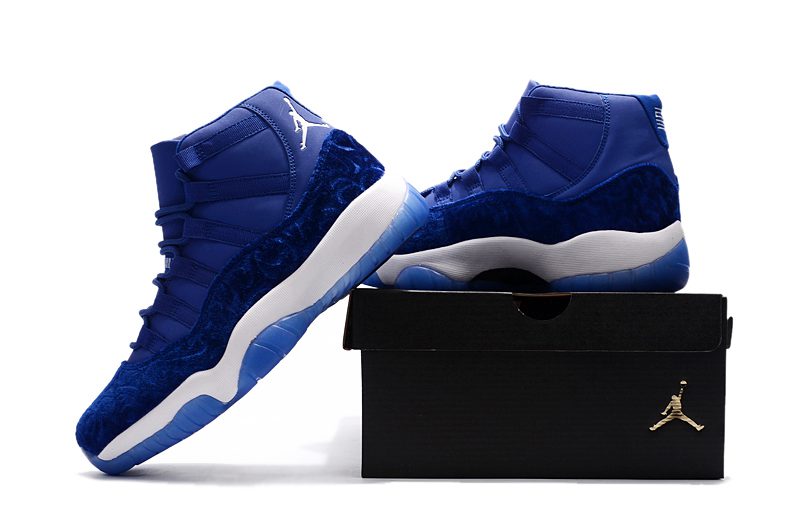 NIKE AIR JORDAN 11 “BLUE VELVET” ROYAL BLUE-WHITE FOR MEN AND WOMEN – תמונה 2
