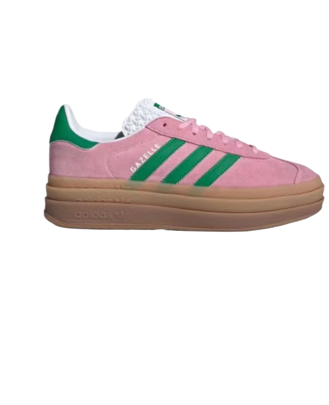 אדידס גאזל- ADIDAS GAZELLE BOLD SHOES Pink/Green – תמונה 6