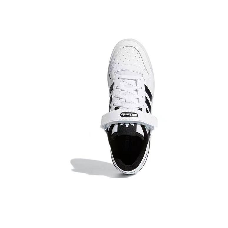 אדידס פורום - ADIDAS FORUM Low White/Black SNEAKERS – תמונה 5