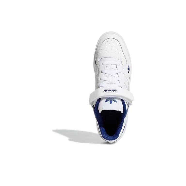 אדידס פורום - ADIDAS FORUM Low White Victory Blue SNEAKERS – תמונה 5
