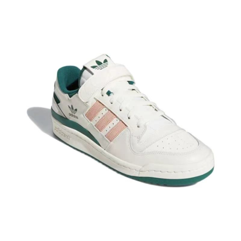 אדידס פורום - ADIDAS FORUM LOW Dark Green/Core White/Magic Beige SNEAKERS – תמונה 3