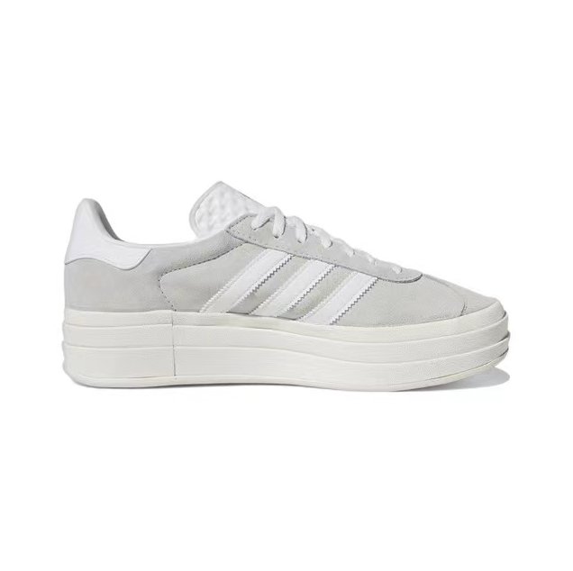 אדידס גאזל- ADIDAS GAZELLE BOLD SHOES Grey/White – תמונה 5