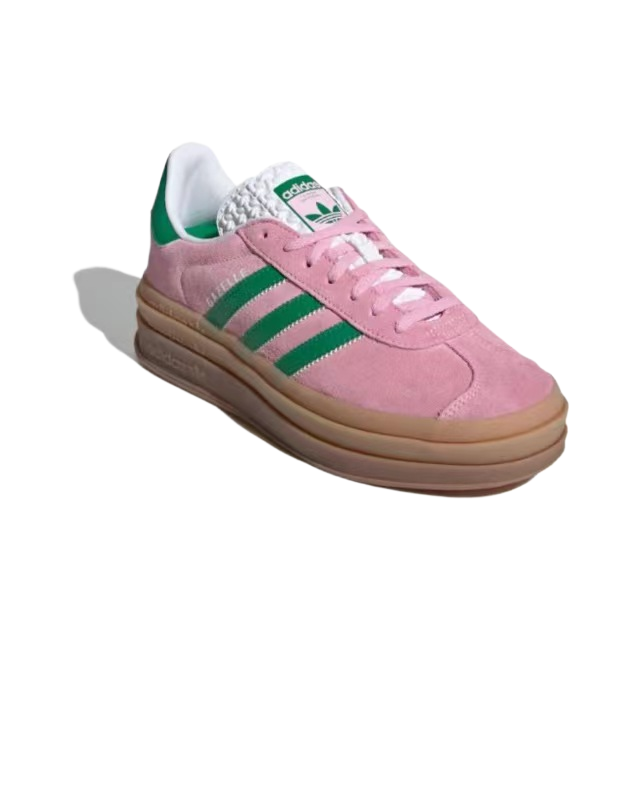 אדידס גאזל- ADIDAS GAZELLE BOLD SHOES Pink/Green – תמונה 4