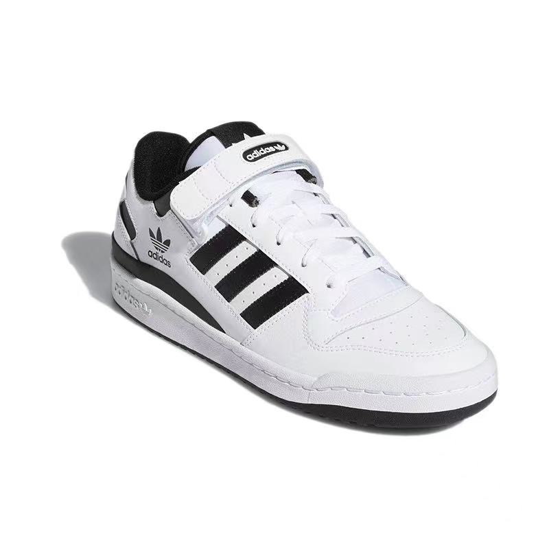 אדידס פורום - ADIDAS FORUM Low White/Black SNEAKERS – תמונה 3