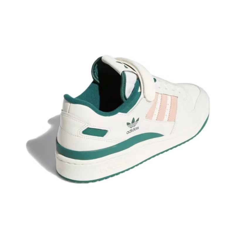 אדידס פורום - ADIDAS FORUM LOW Dark Green/Core White/Magic Beige SNEAKERS – תמונה 4