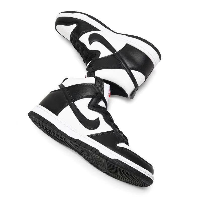 נייק דאנק- NIKE DUNK HIGH White Black – תמונה 5