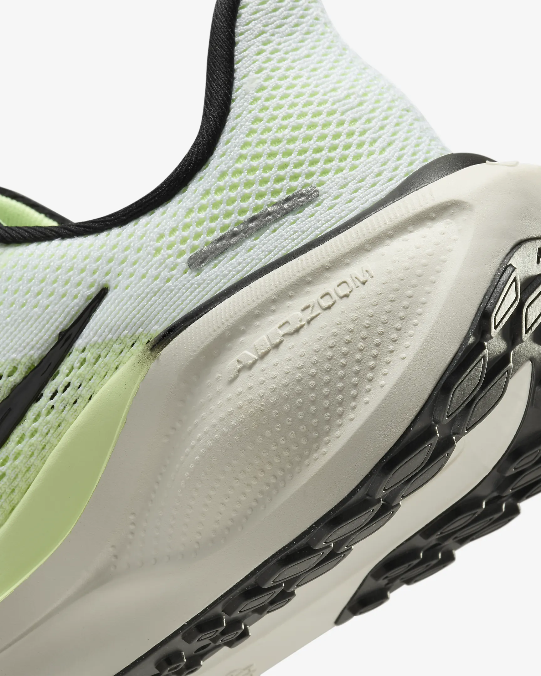 נעלי נייק פגסוס - Nike Pegasus 41 White/Barely Volt – תמונה 8