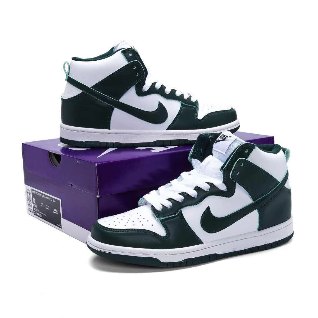 נייק דאנק- NIKE DUNK HIGH Green White – תמונה 4