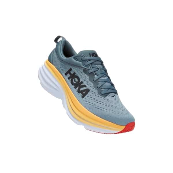 נעלי הוקה - HOKA Bondi 8 Grey Yellow – תמונה 4