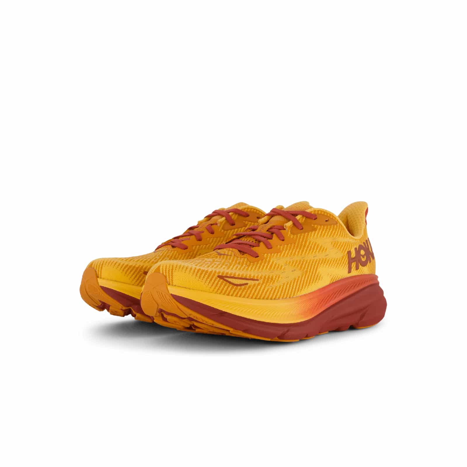 נעלי הוקה - HOKA Clifton 9 Yellow Red – תמונה 4