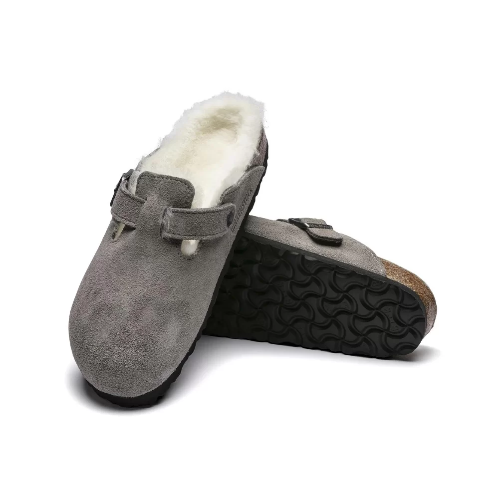 כפכפי בירקנשטוק | Birkenstock Boston Grey – תמונה 4