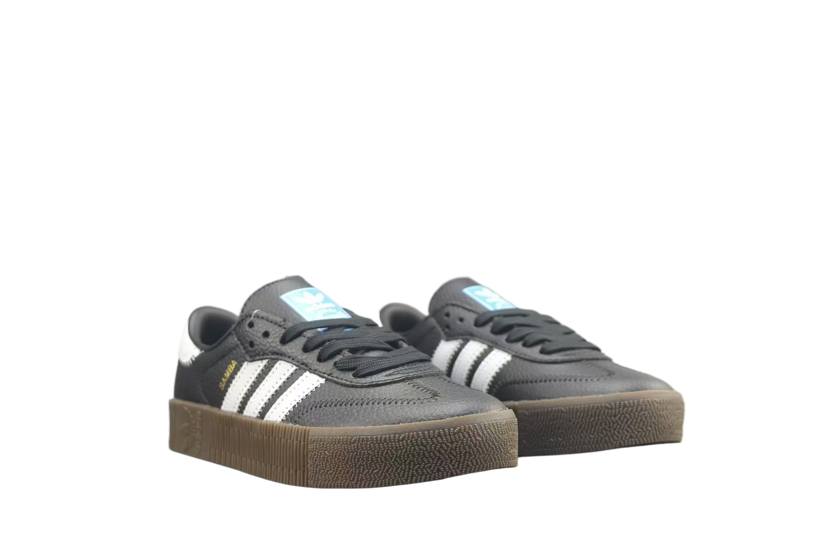 נעלי אדידס- Adidas Sambarose Sneakers Black/White – תמונה 3