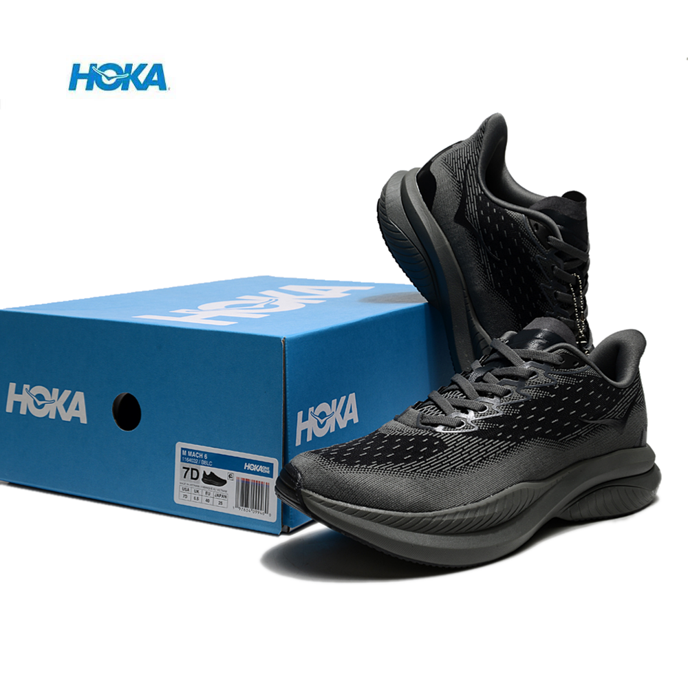 נעלי הוקה - HOKA MACH 6 Black – תמונה 3