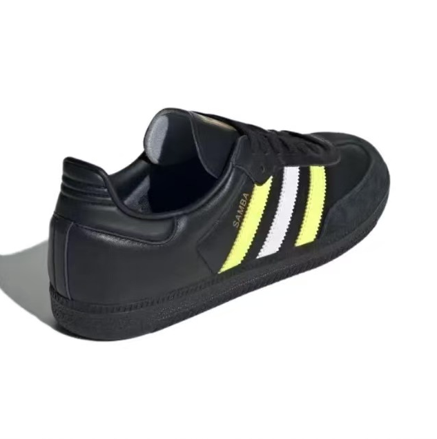 נעלי אדידס סמבה-Samba ADV Sneakers Black White Lemon – תמונה 4