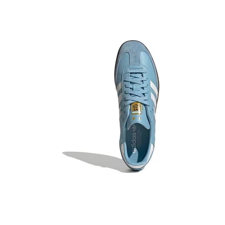 נעלי אדידס סמבה-Samba ADV Sneakers Sky Blue/White – תמונה 6