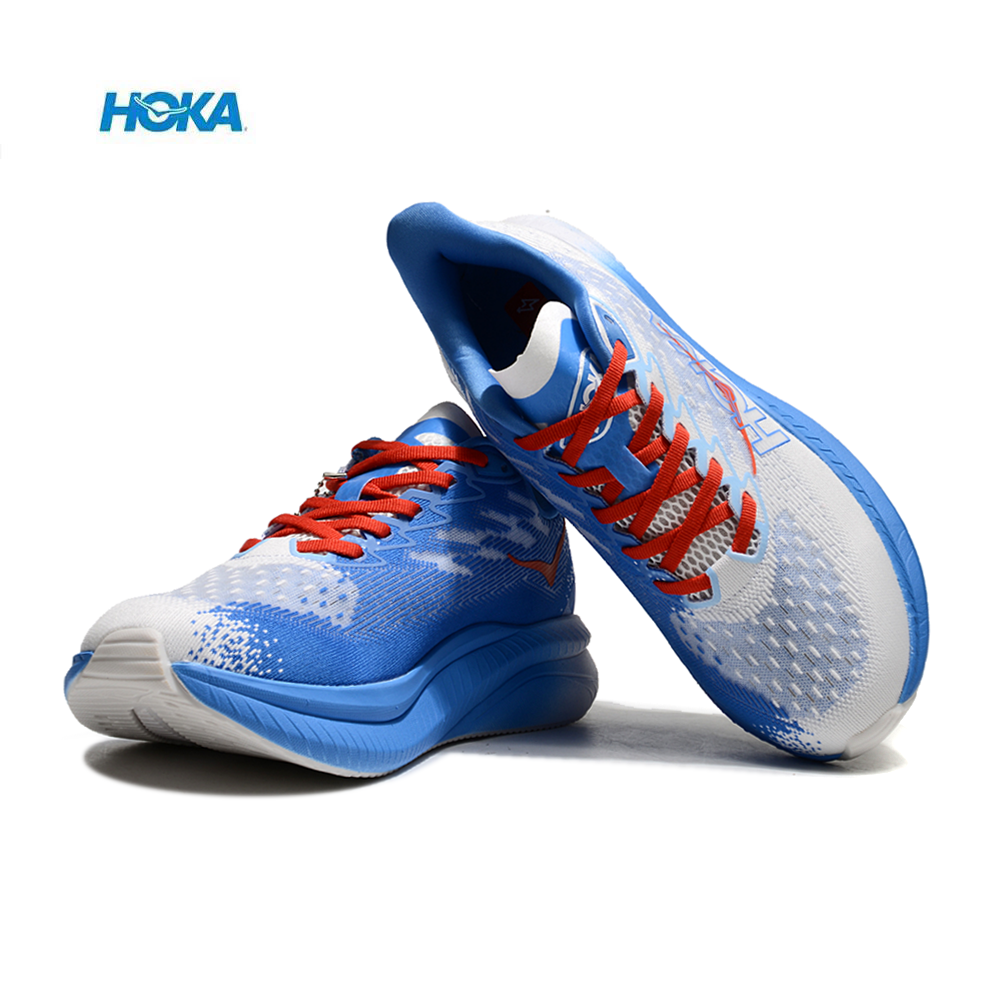 נעלי הוקה - HOKA MACH 6 White Blue – תמונה 5