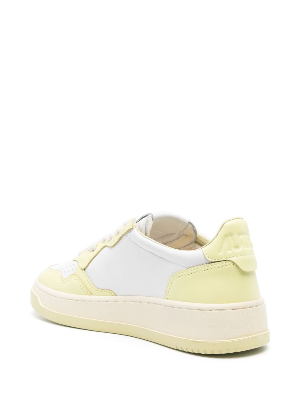 סניקרס - AUTRY Medalist Sneakers White/Lemon Yellow – תמונה 3