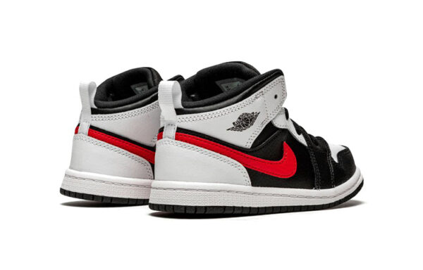 Air Jordan 1 Low Gray Black Red ילדים – נייק ג'ורדן – תמונה 3