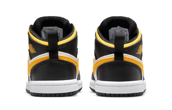 Air Jordan 1 Low Black Yellow White ילדים – נייק ג'ורדן – תמונה 4