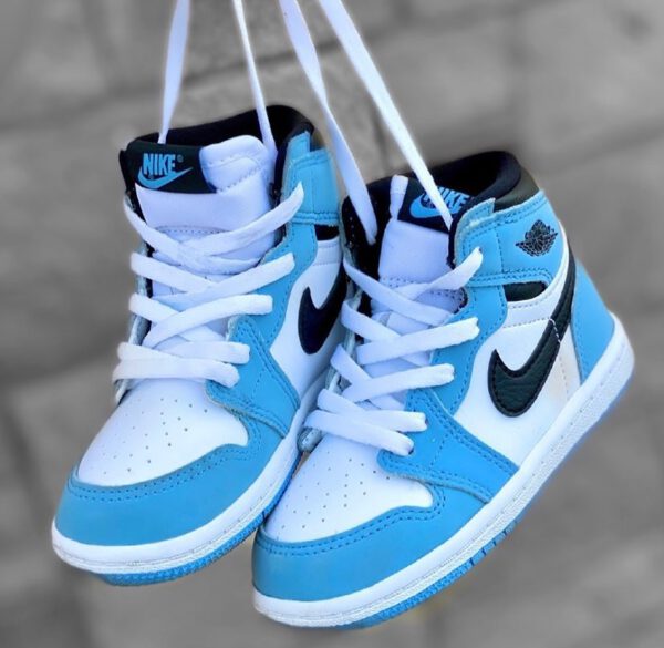 Air Jordan 1 Low Blue White ילדים – נייק ג'ורדן – תמונה 5