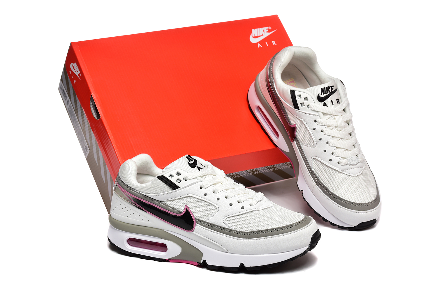נעלי נייק Nike Air Max BW Perian White Pink – תמונה 5