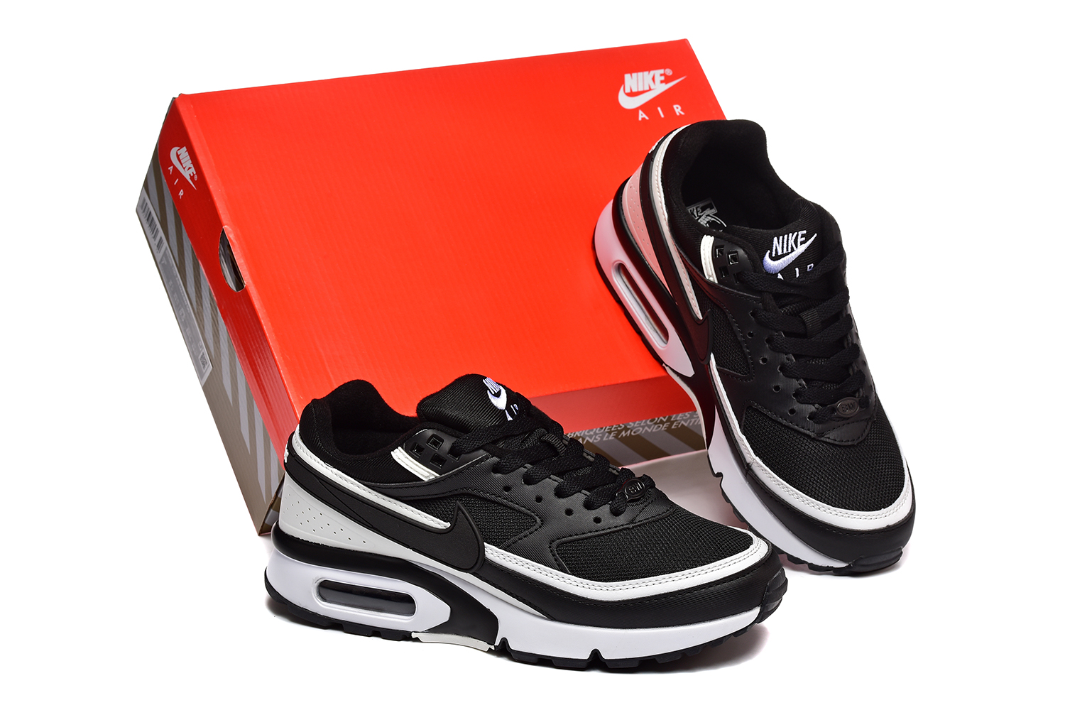 נעלי נייק Nike Air Max BW Perian White Black – תמונה 5