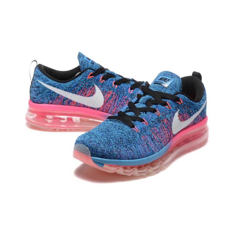 נעלי נייק-Nike air max Flyknit 2014 Blue Red – תמונה 3