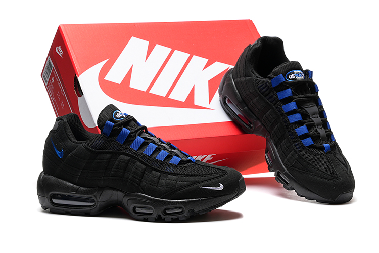 נעלי נייק NIKE AIR MAX 95 BLACK BLUE TURKIZ – תמונה 5