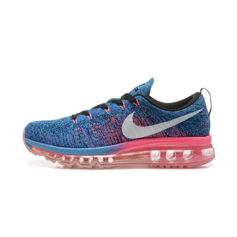 נעלי נייק-Nike air max Flyknit 2014 Blue Red – תמונה 4