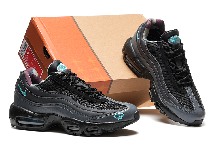 נעלי נייק NIKE AIR MAX 95 BLACK TURKIZ – תמונה 5