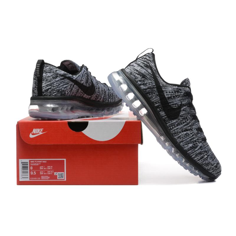 נעלי נייק-Nike air max Flyknit 2014 Black Gray – תמונה 8