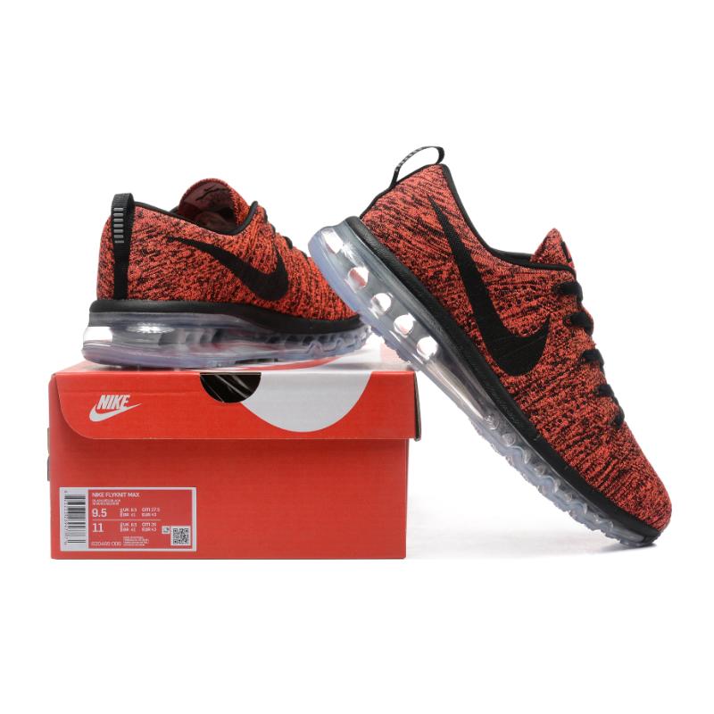 נעלי נייק-Nike air max Flyknit 2014 Red Black – תמונה 4