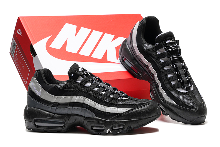 נעלי נייק NIKE AIR MAX 95 WHITE BLACK TURKIZ – תמונה 5