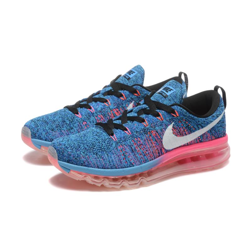 נעלי נייק-Nike air max Flyknit 2014 Blue Red – תמונה 7