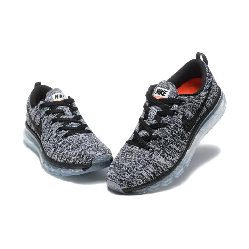נעלי נייק-Nike air max Flyknit 2014 Black Gray – תמונה 6