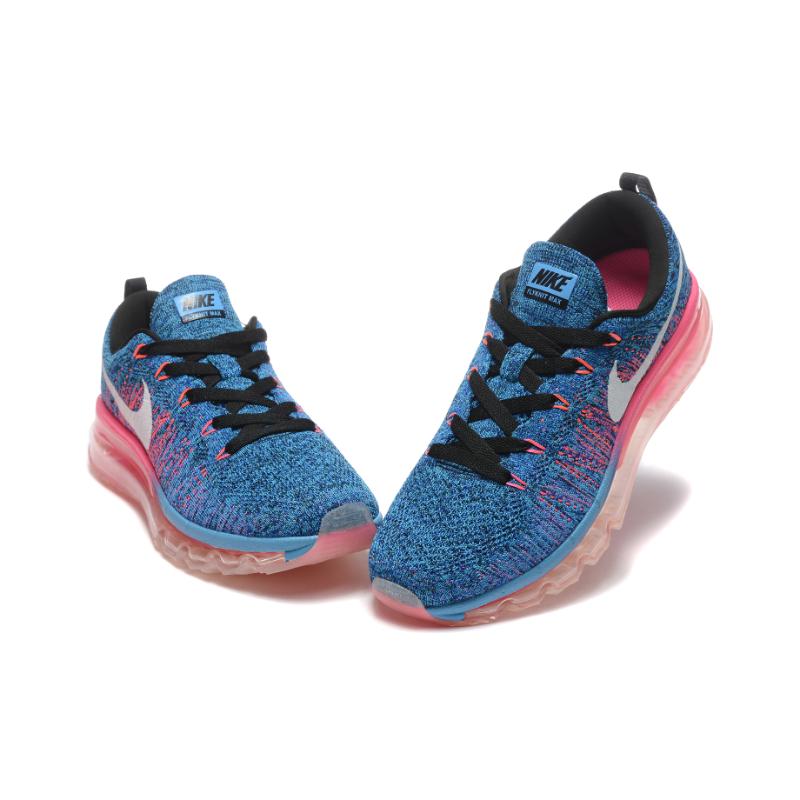 נעלי נייק-Nike air max Flyknit 2014 Blue Red – תמונה 5