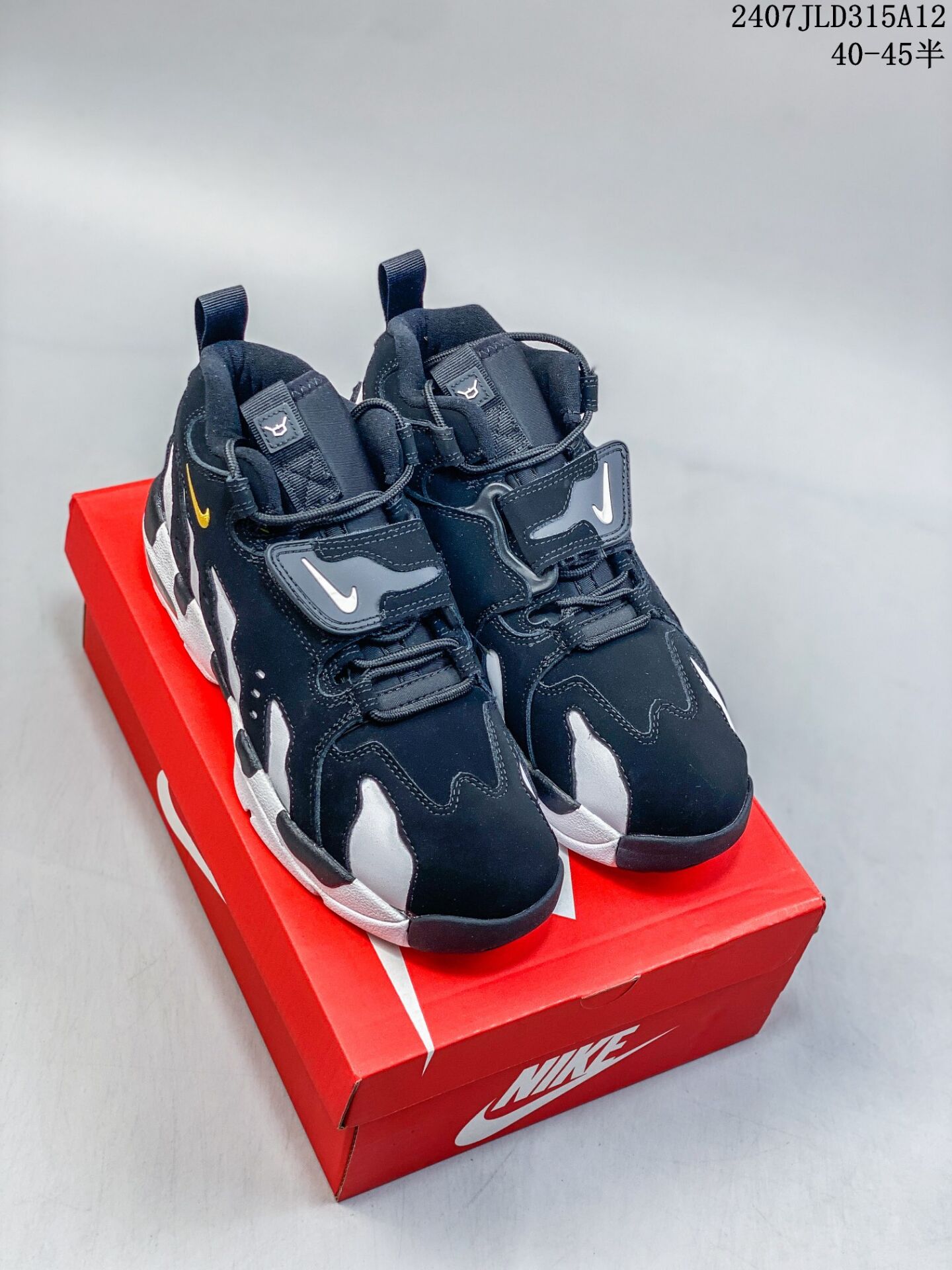 נעלי נייק Nike Air DT Max '96 White Black – תמונה 8