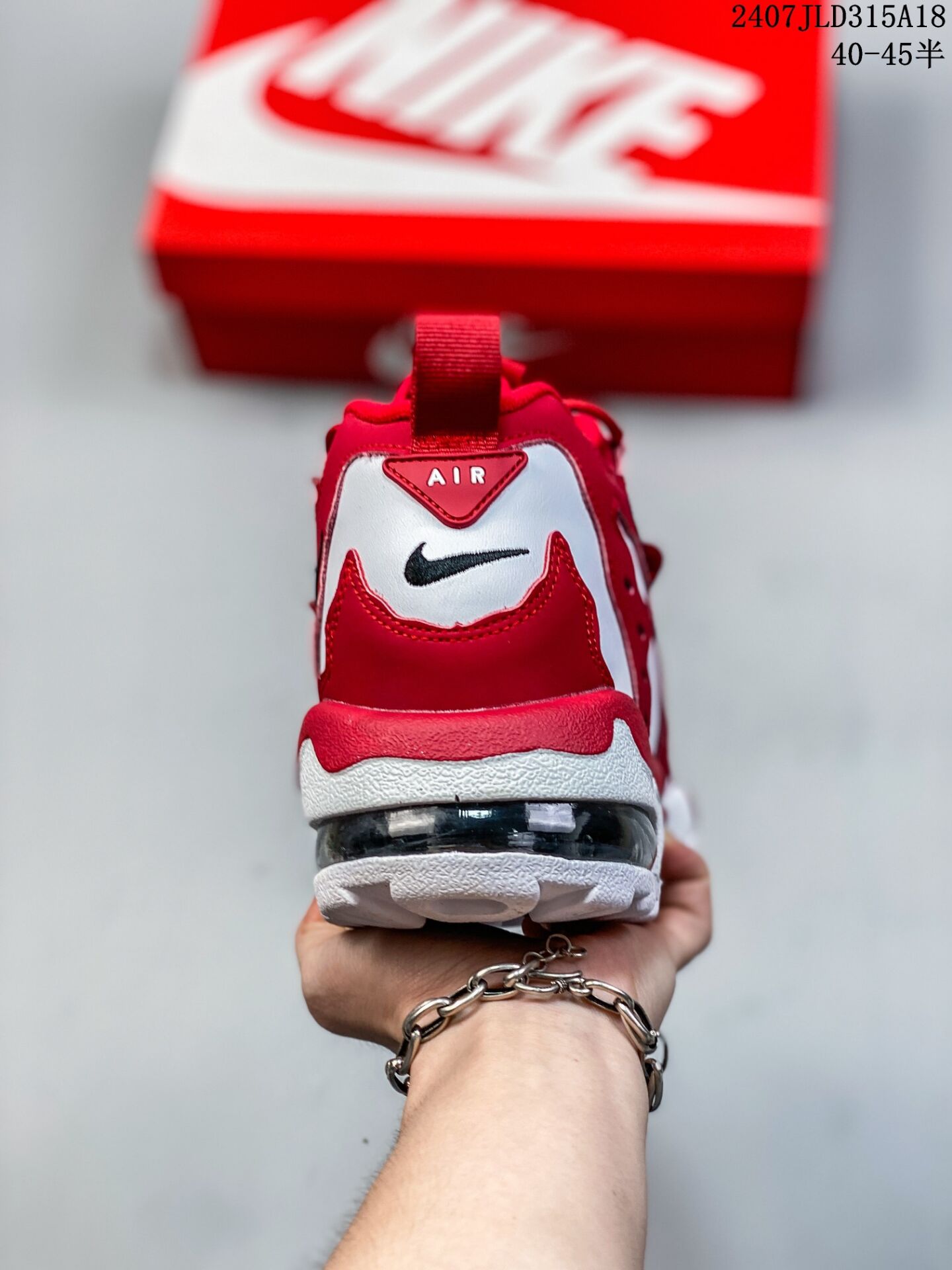 נעלי נייק Nike Air DT Max '96 Red White – תמונה 3