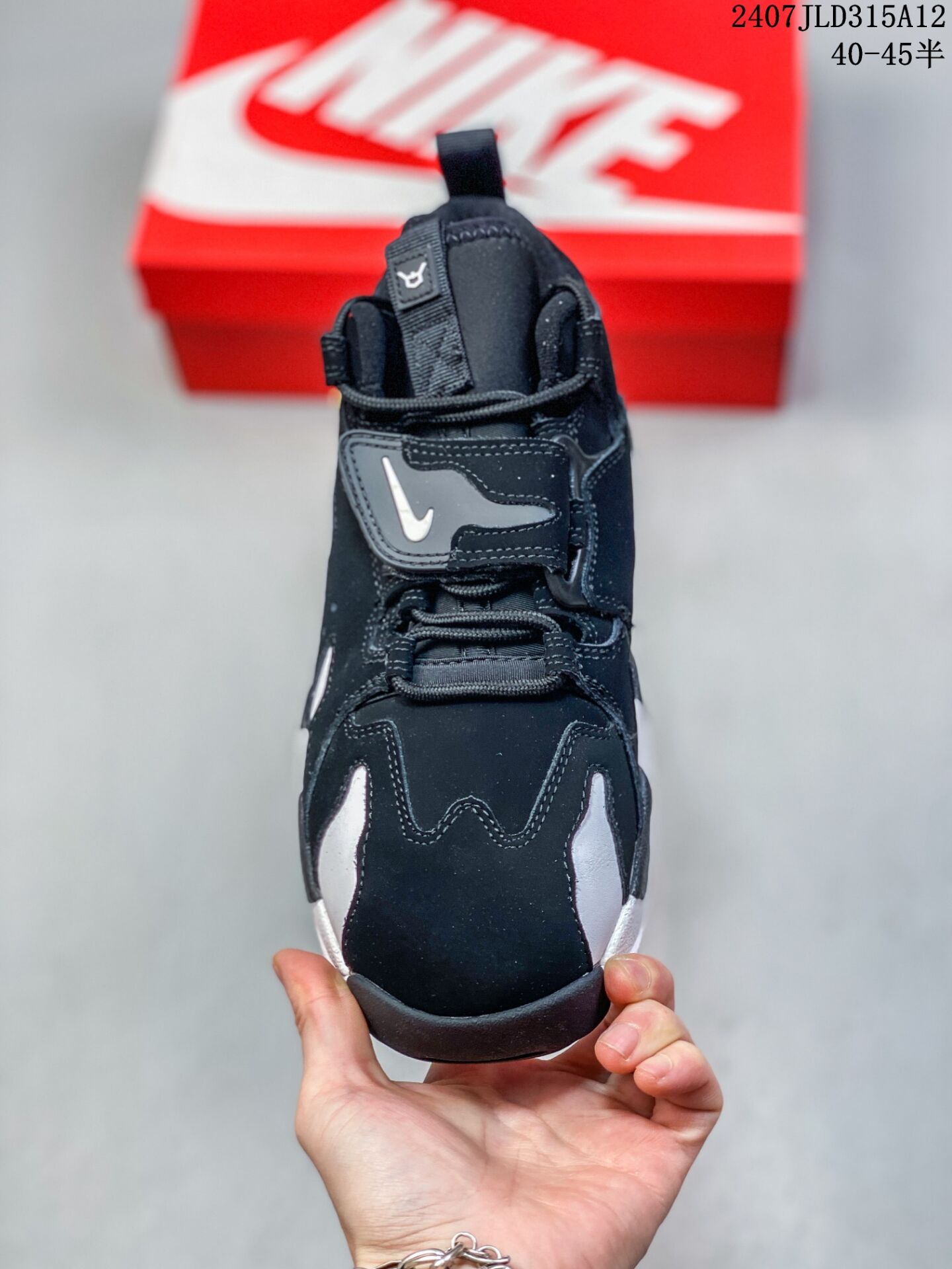 נעלי נייק Nike Air DT Max '96 White Black – תמונה 5