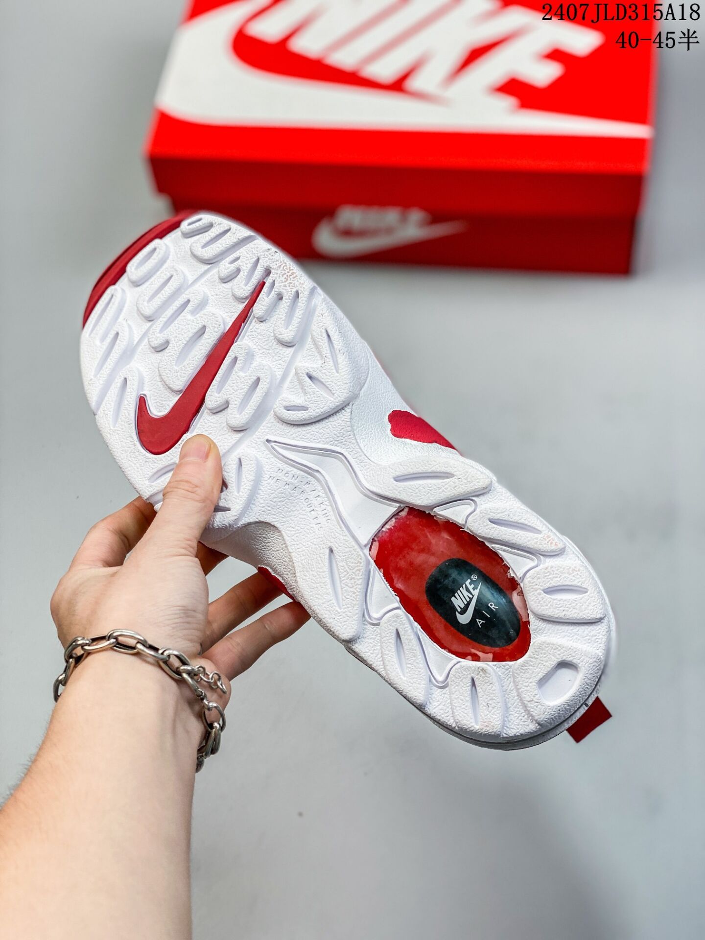 נעלי נייק Nike Air DT Max '96 Red White – תמונה 6