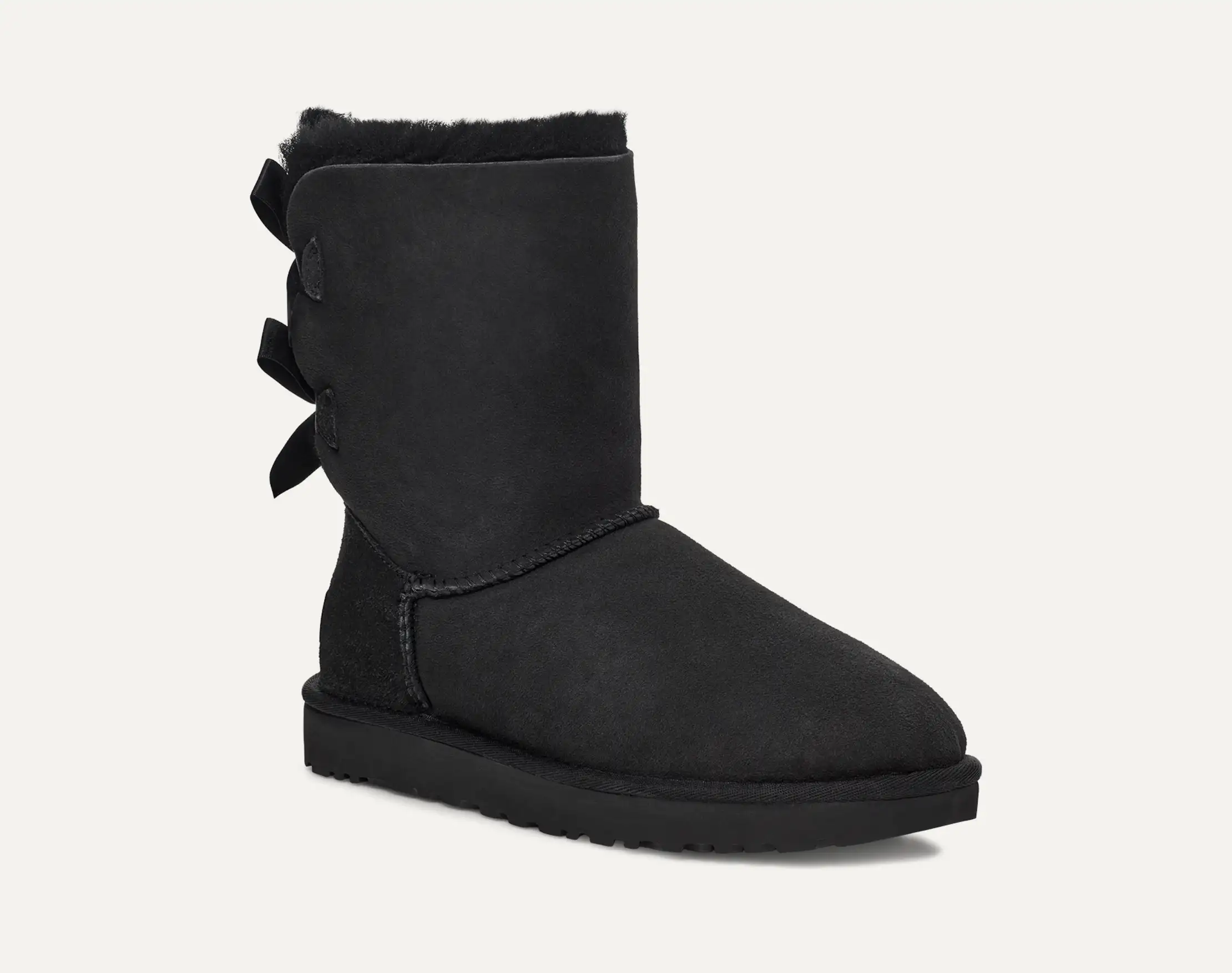 UGG Shearling Bow Boots – מגפי האג נשים עם סרטים אחוריים – תמונה 11