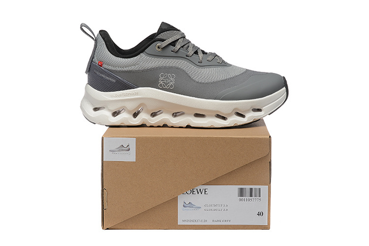 נעלי און קלאוד Cloud ON RUNNING GRAY OFF WHITE – תמונה 4